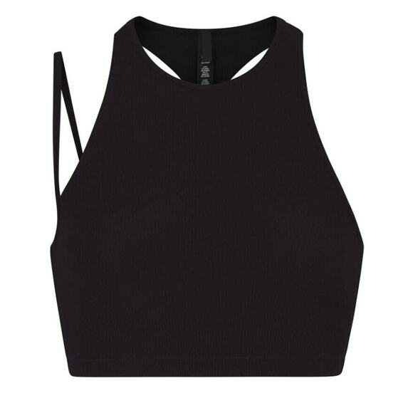 NEW WITH TAGS SKIMS SOFT LOUNGE CUT OUT RACERBACK BRALETTE SZ S IN BLACK - Picture 2 of 7